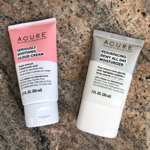 ACURE Resurfacing Dewey Moisturizer & Seriously soothing cloud cream